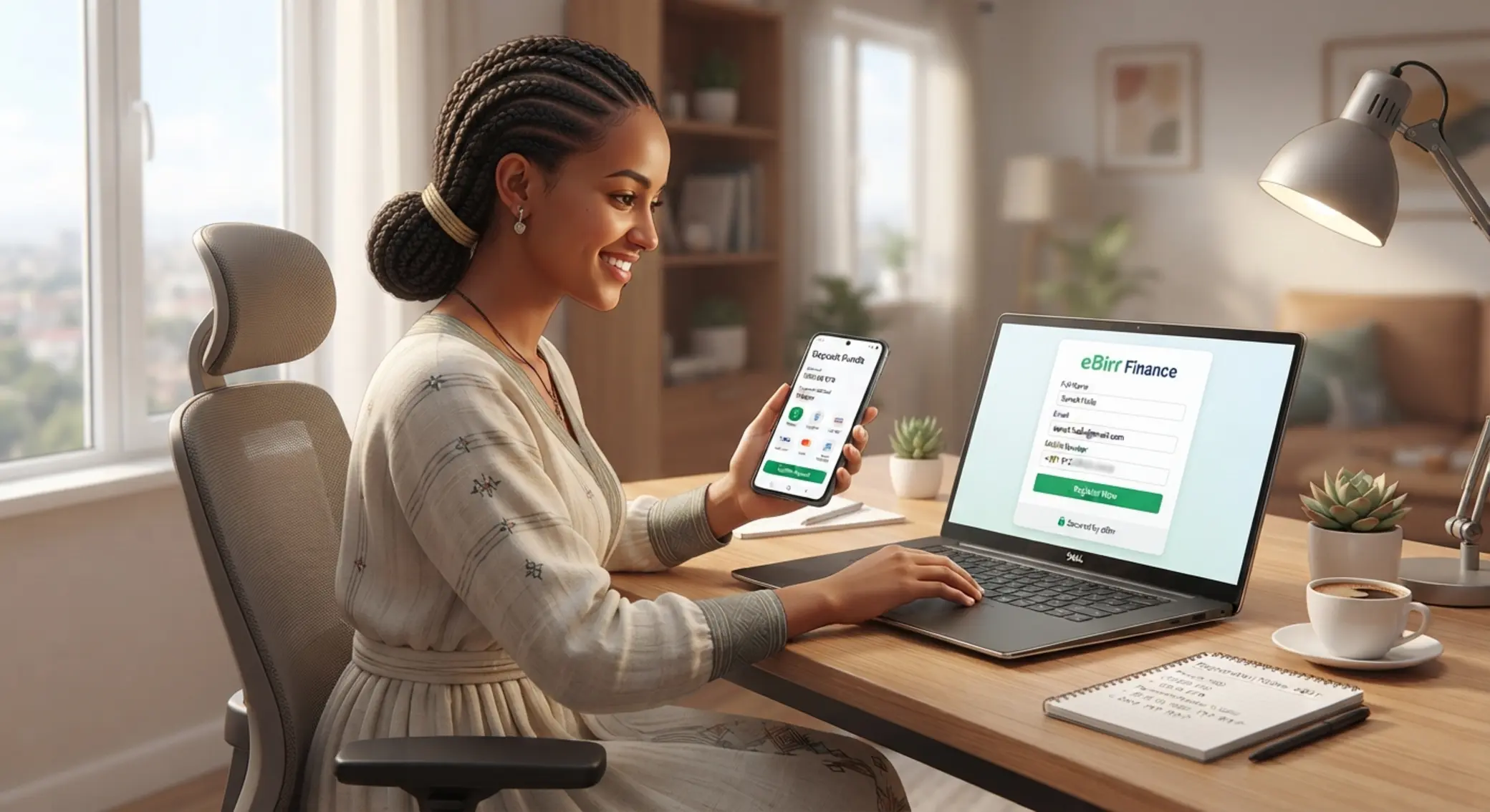 User registering and depositing on BetX from laptop and smartphone