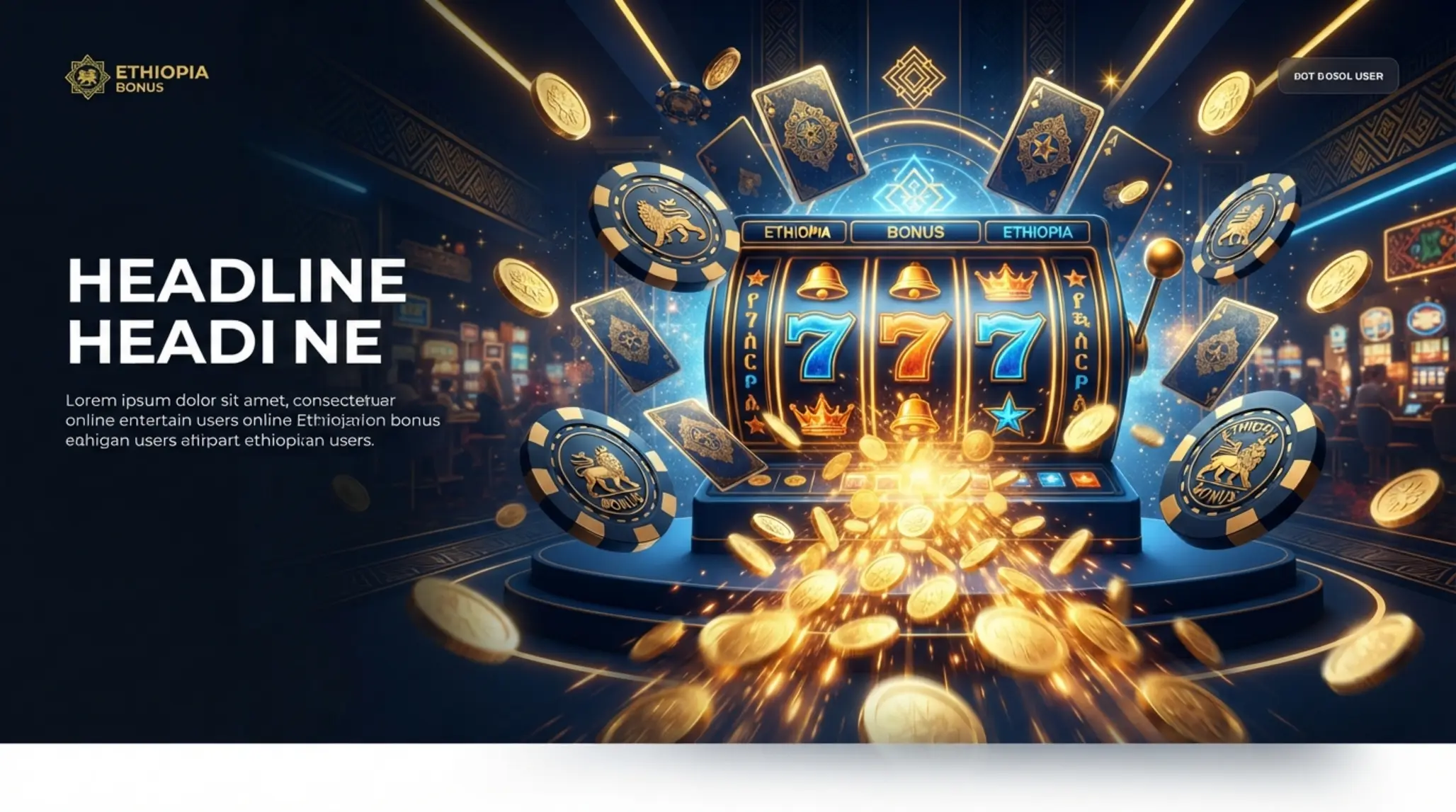 BetX cashback themed promo banner with chips cards slots and coin return effect