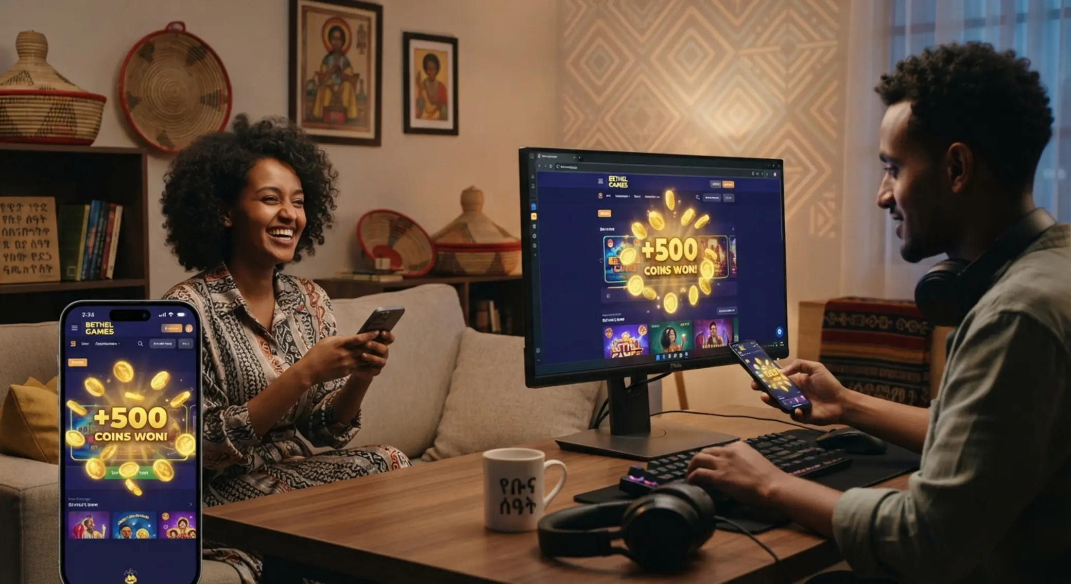 Ethiopian players using online gaming platforms with cashback theme